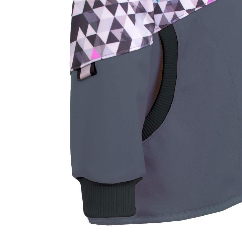 Unuo Dětská softshellová bunda s fleecem Street Tm. šedá Metricon Holka 146/152