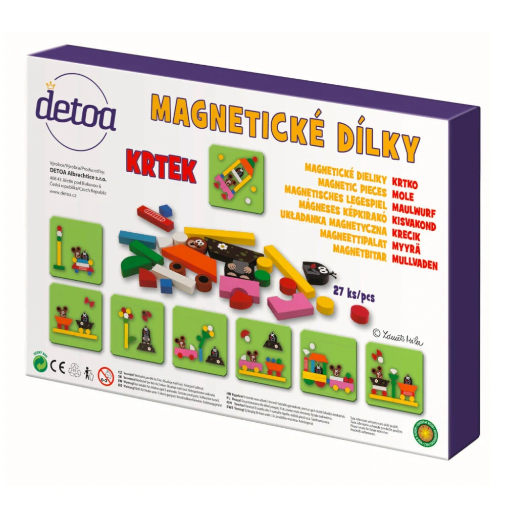 Detoa Magnetické dílky Krtek MINI