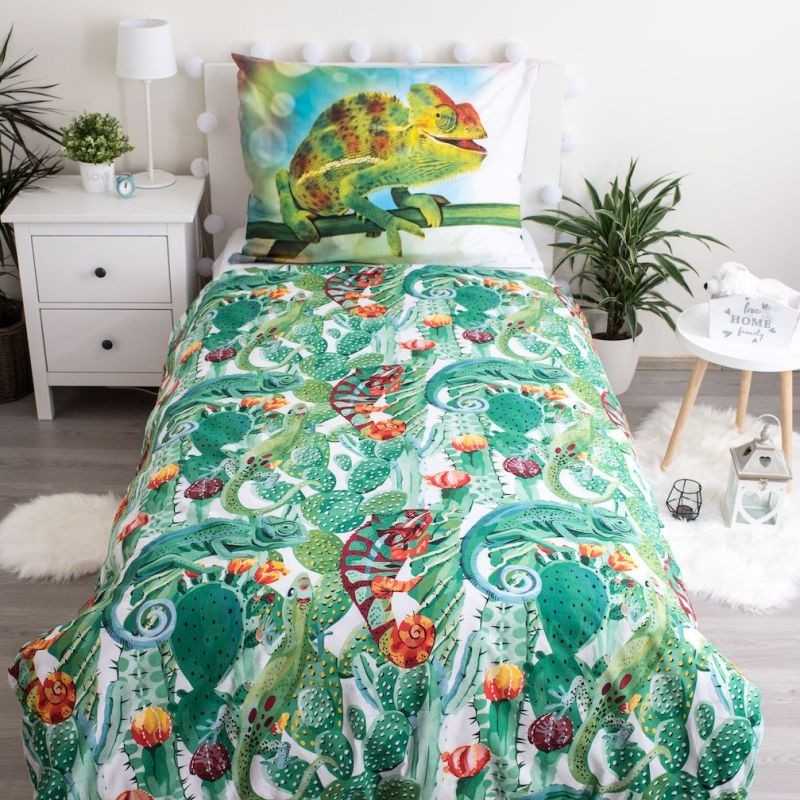 Jerry Fabrics Povlečení Chameleon Svítící Bavlna, 140/200, 70/90 cm
