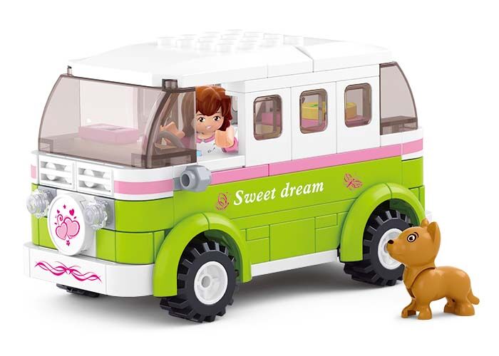 Sluban Girls Dream Town M38-B0523 Obytné auto