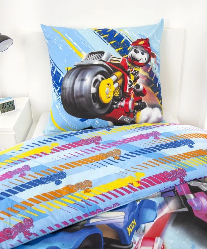 HERDING Povlečení Paw Patrol motorky Bavlna, 140/200, 70/90 cm