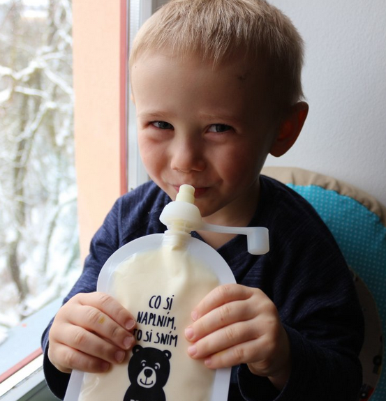 Domky Klasická plnitelná kapsička 140 ml Plameňák
