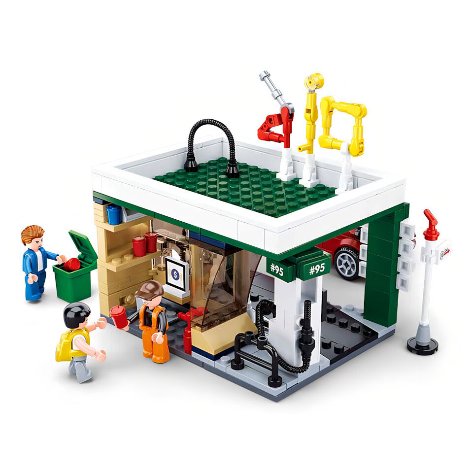 Sluban Town M38-B0759B Benzínová stanice