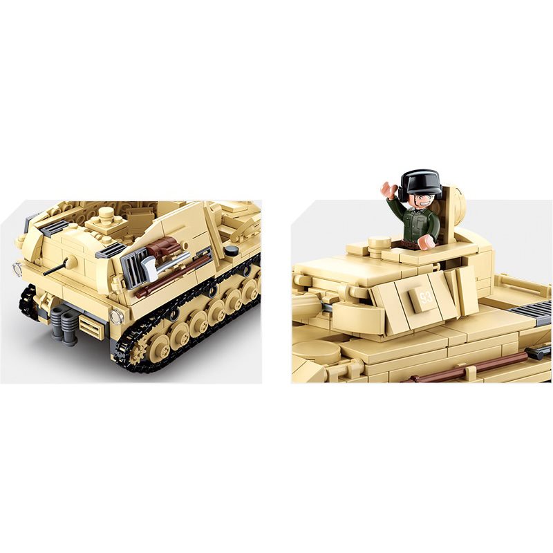 Sluban WWII M38-B0693 Velký německý tank 2v1