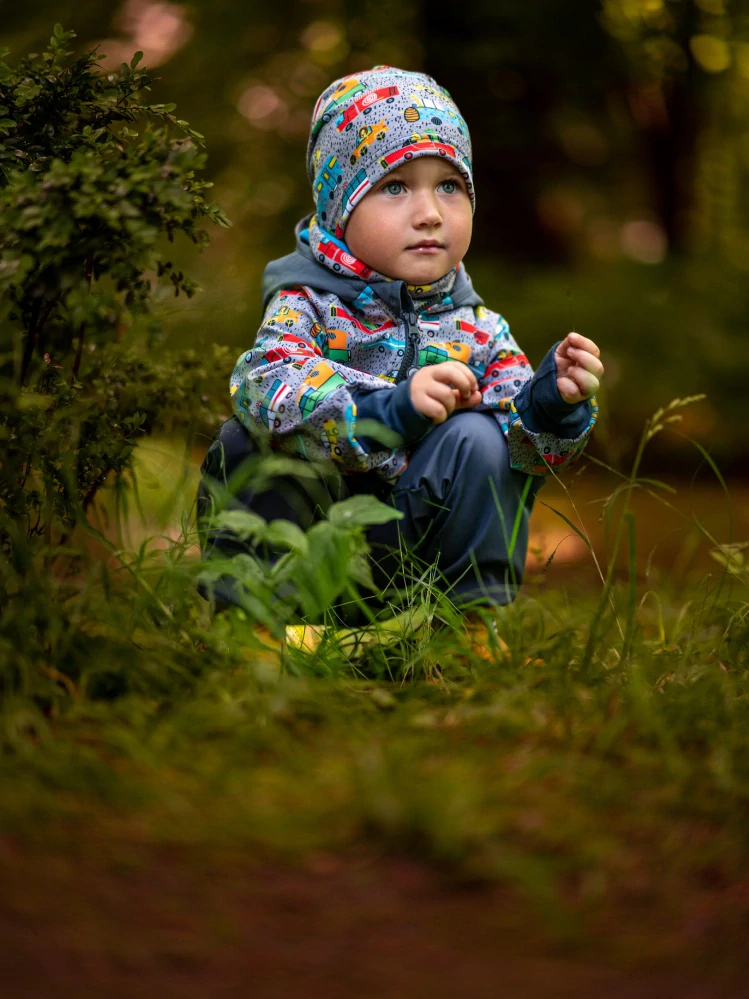 Unuo Dětská čepice fleecová Homeless ZOO na výletě S (45-48 cm)