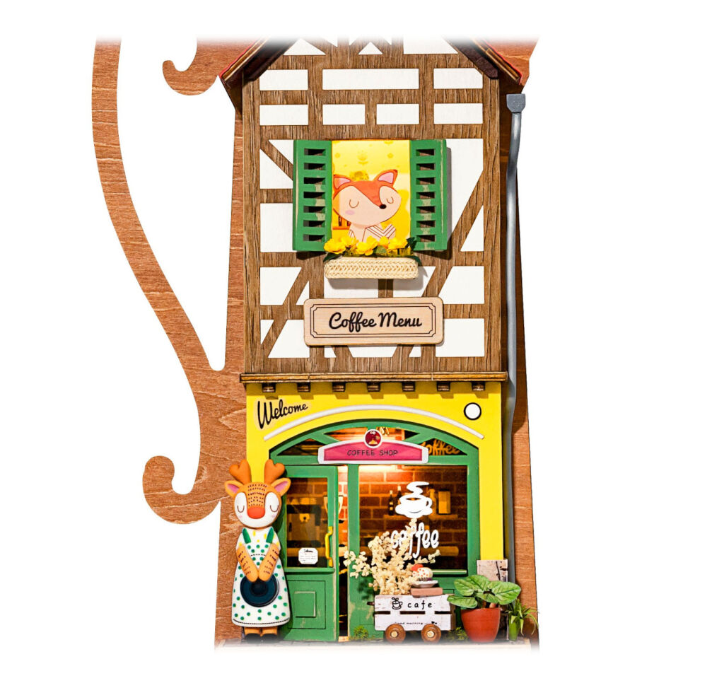 RoboTime Miniatura domečku k zavěšení Kavárna Moka