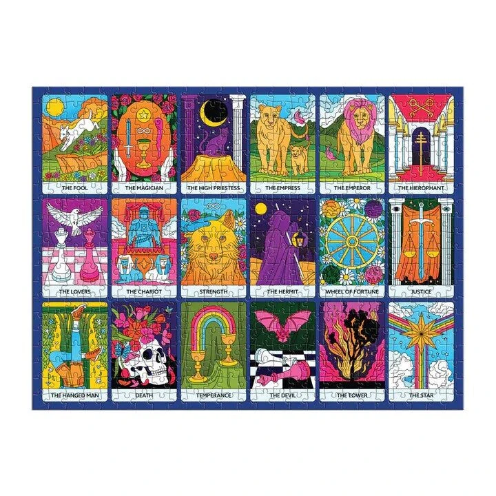 Galison Oboustranné puzzle Major Arcana 500 dílků