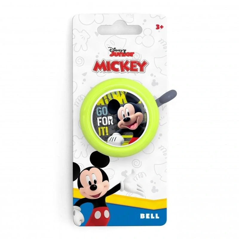 SEVEN Zvonek na kolo Mickey Go Kov, Plast, průměr 5 cm