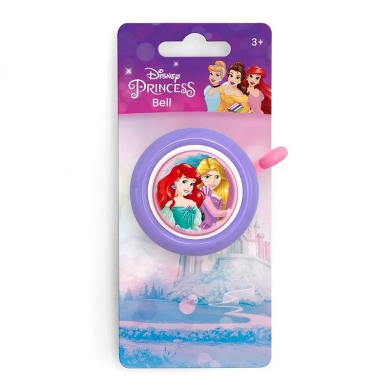 SEVEN Zvonek na kolo Princezny Ariel a Locika Kov, Plast, průměr 5 cm