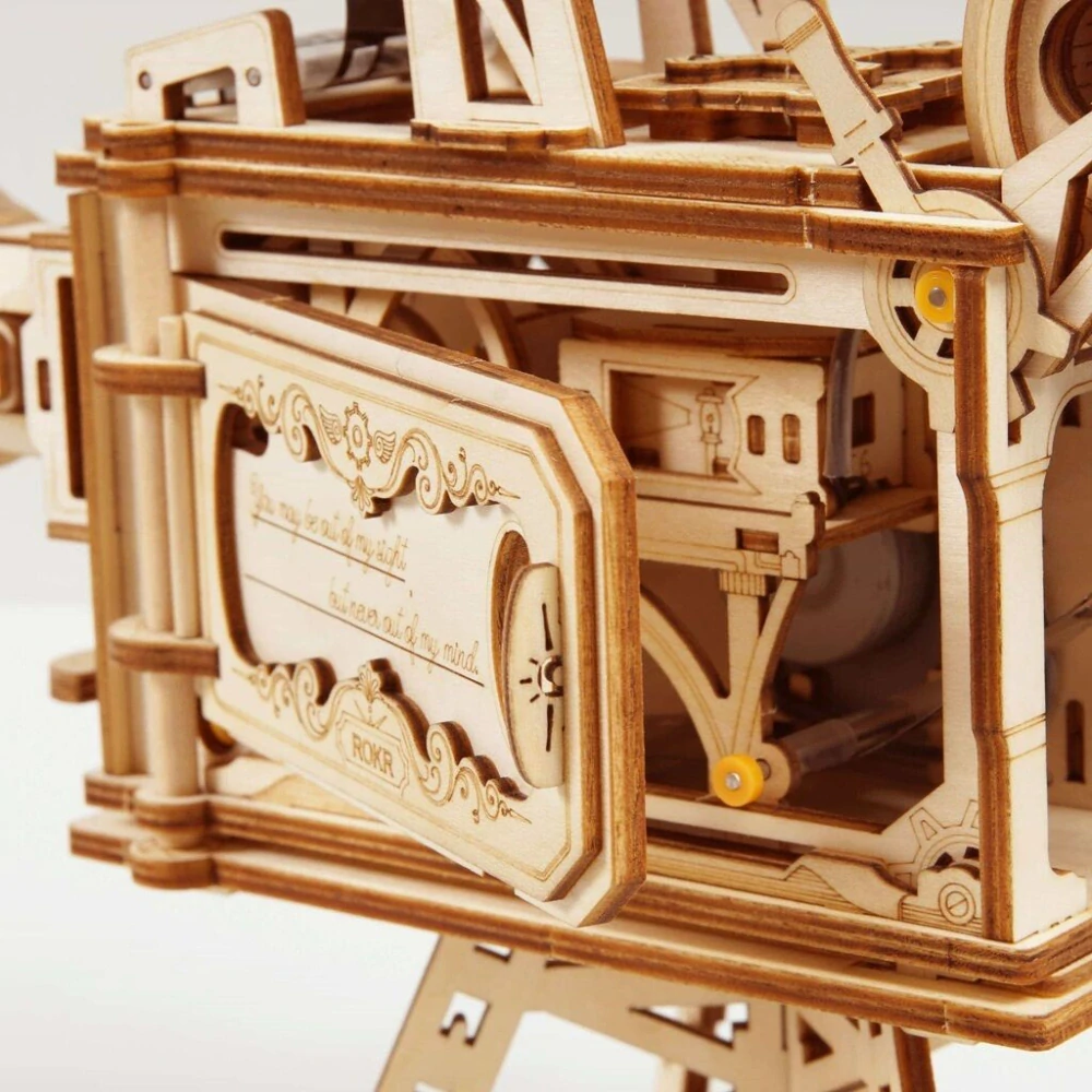 RoboTime 3D dřevěné mechanické puzzle Filmový projektor