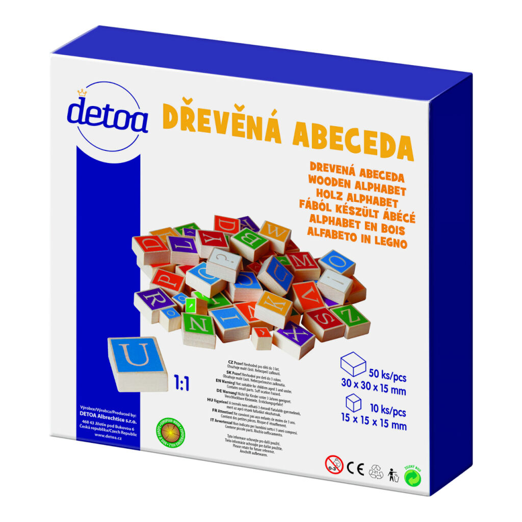 Detoa Dřevěná abeceda