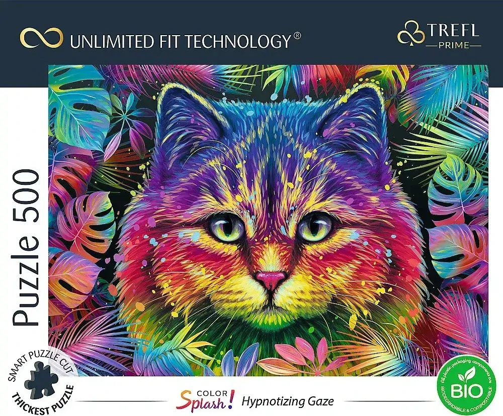 TREFL Puzzle UFT Color Splash: Hypnotizující pohled 500 dílků