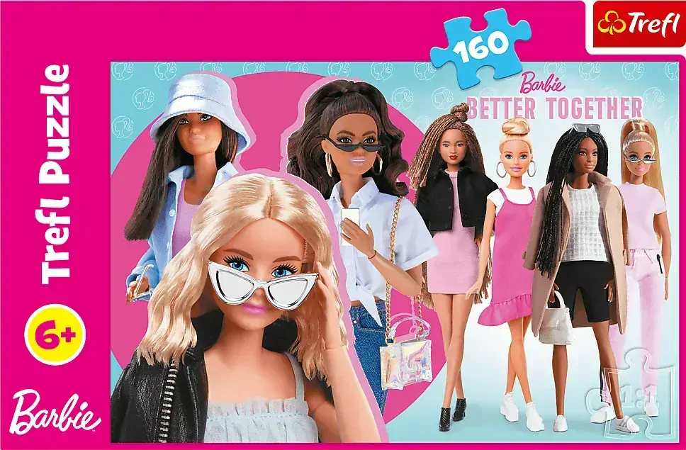 TREFL Puzzle Barbie a její svět 160 dílků