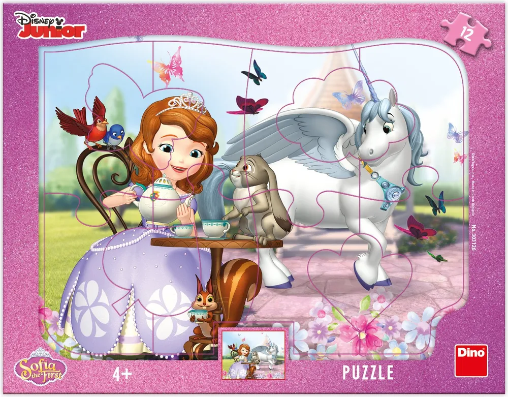 DINO Puzzle Sofie na čaji 12 dílků