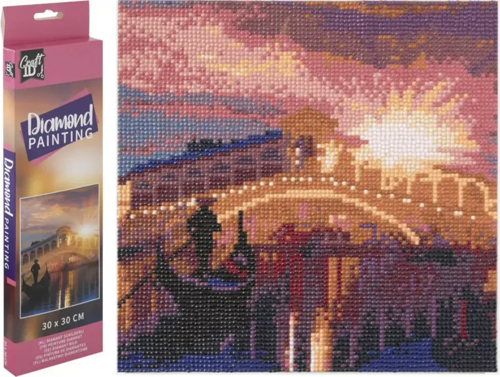 GRAFIX Diamantové malování Most Ponte di Rialto 30x30cm