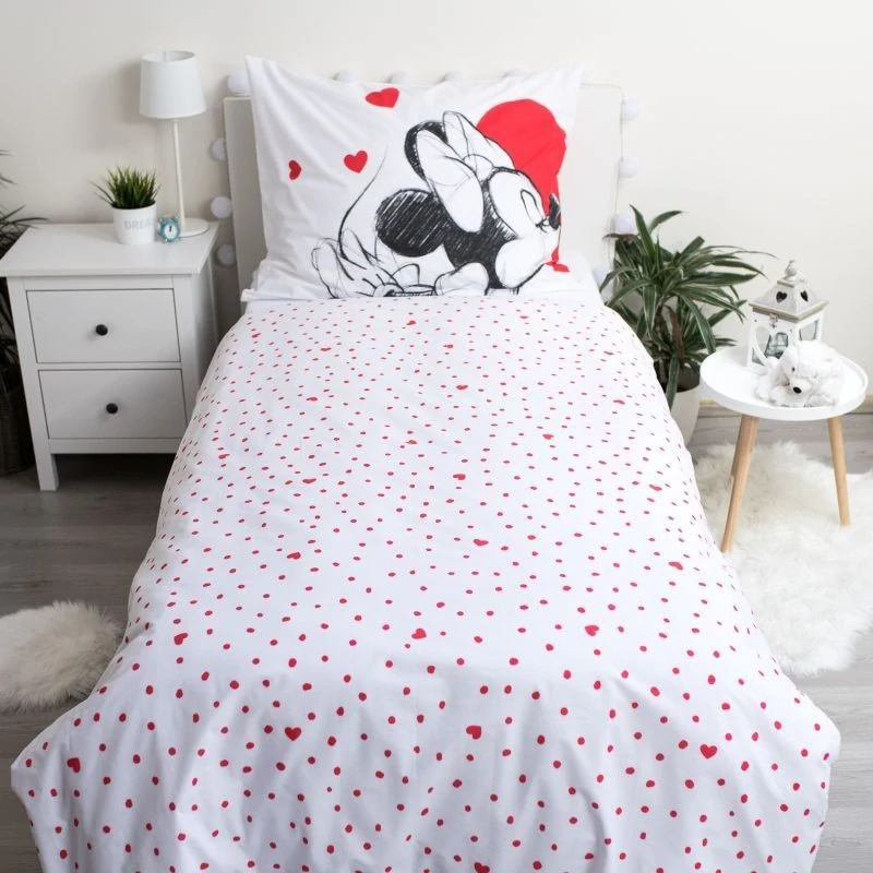 JERRY FABRICS Povlečení Mickey a Minnie Love 05 Bavlna, 140/200, 70/90 cm