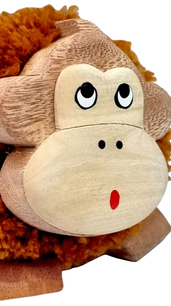 2Kids Toys Dřevěná figurka XL pompon Opice