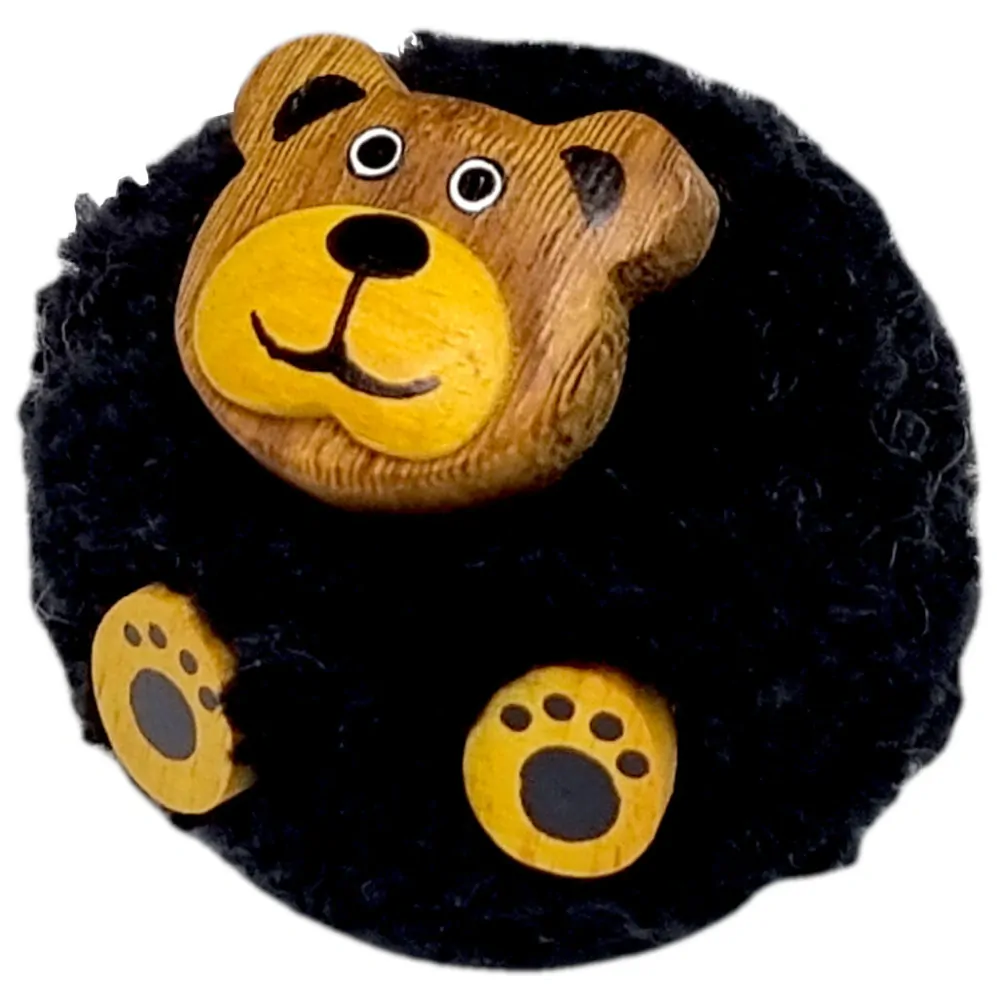 2Kids Toys Dřevěná magnetka velká pompon Medvěd