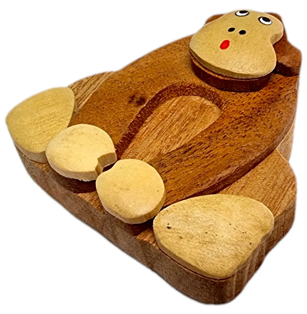 2Kids Toys Dřevěná magnetka velká Opice hnědá