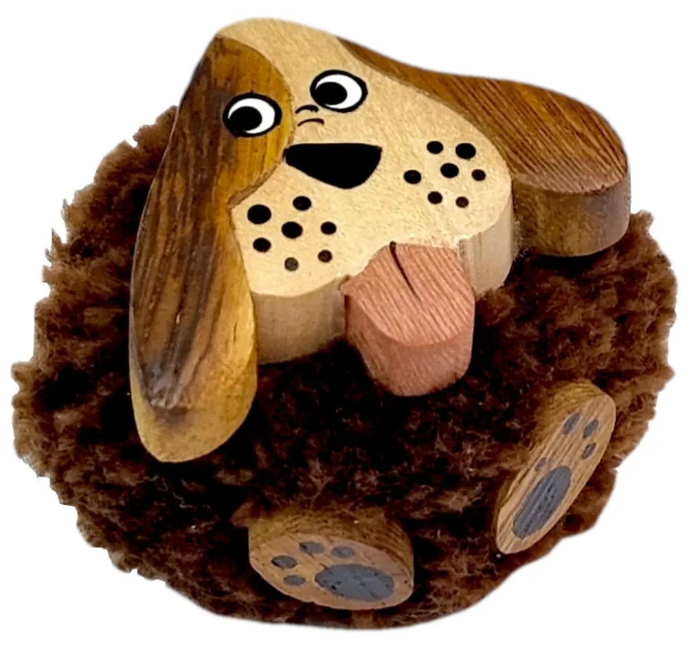 2Kids Toys Dřevěná magnetka velká pompon Pes