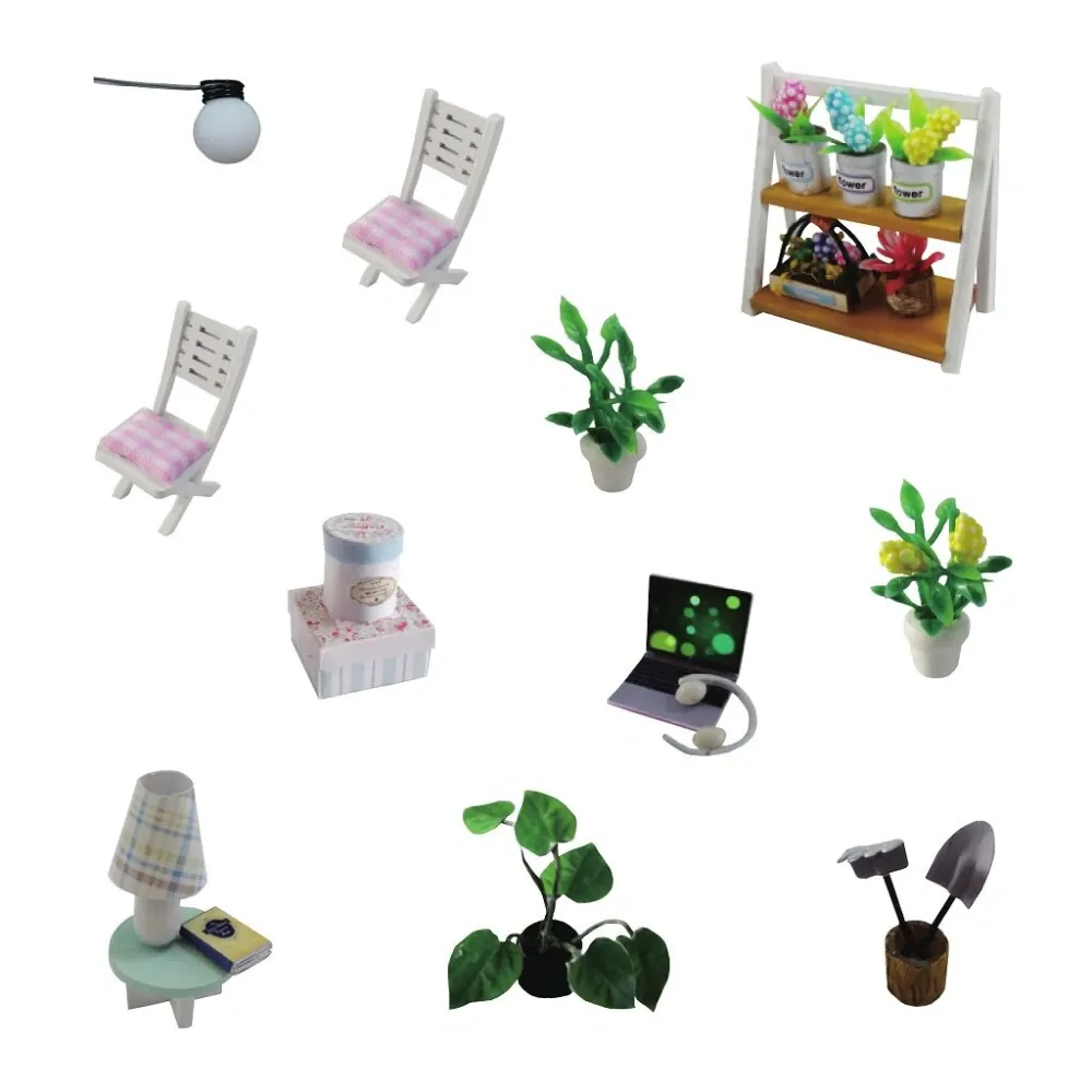2Kids Toys miniatura domečku Růžový dům