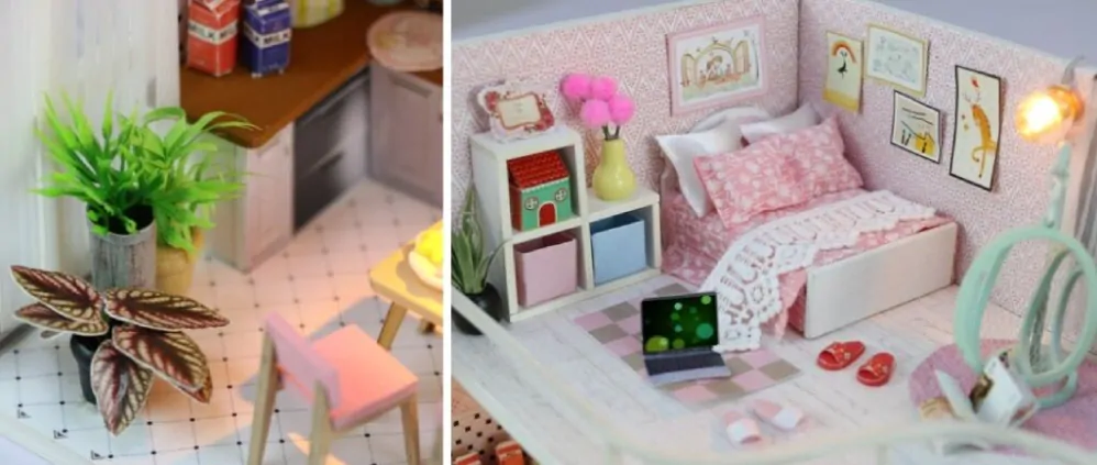 2Kids Toys miniatura domečku Dům Anniny růžové melodie