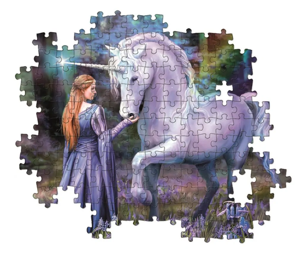 CLEMENTONI Puzzle Kolekce Anne Stokes: Lesy s modrými zvonky 1500 dílků