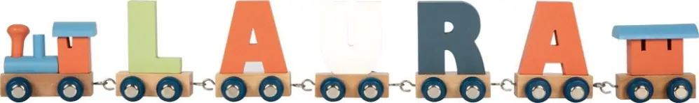 small foot Polární písmenková lokomotiva bílá