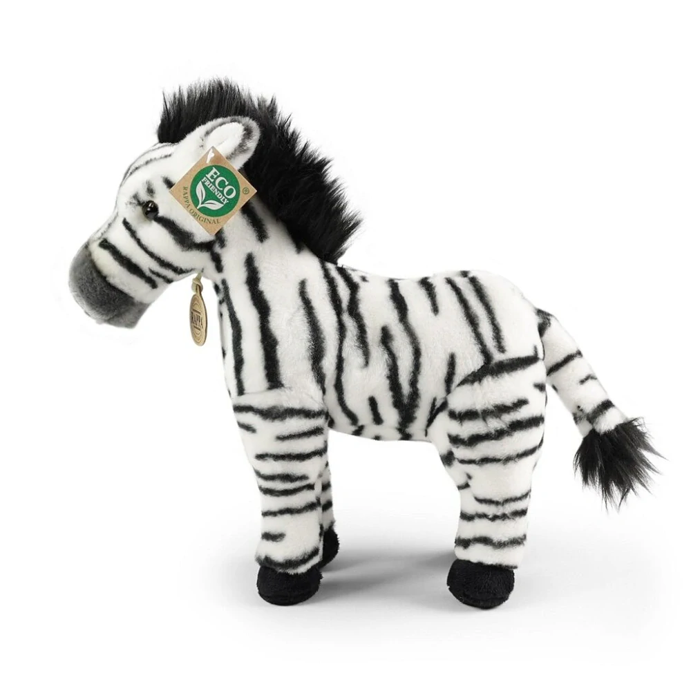Rappa Plyšová zebra stojící 30 cm ECO-FRIENDLY