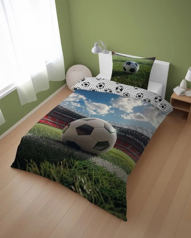 Detexpol Povlečení Fotbal kop Bavlna, 140/200, 70/80 cm