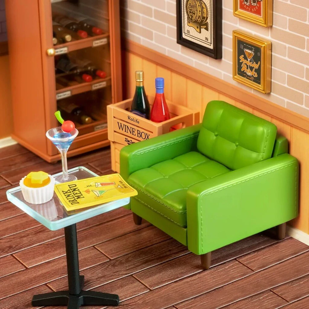 RoboTime 3D dřevěná skládačka Miniatura domečku Hospůdka Cheers