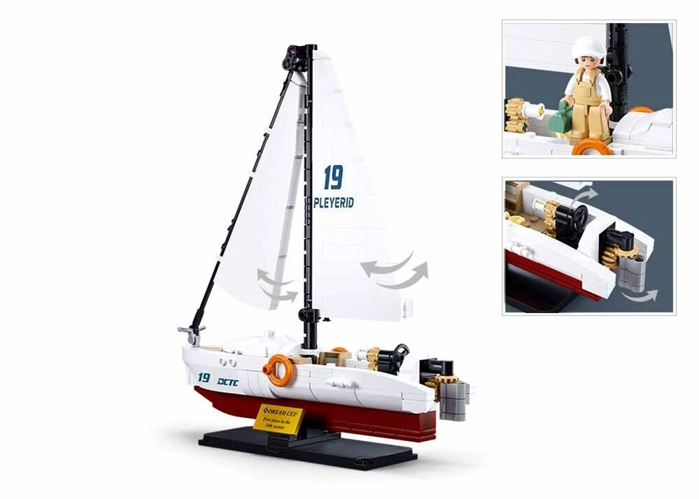 Sluban Model Bricks M38-B1190 Rychlá loď Rodeo v měřítku 1:35