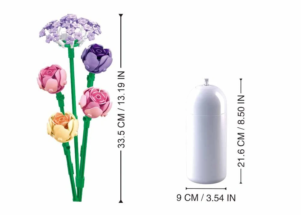 Sluban Flowers M38-B1101-17 Pivoňky ve váze