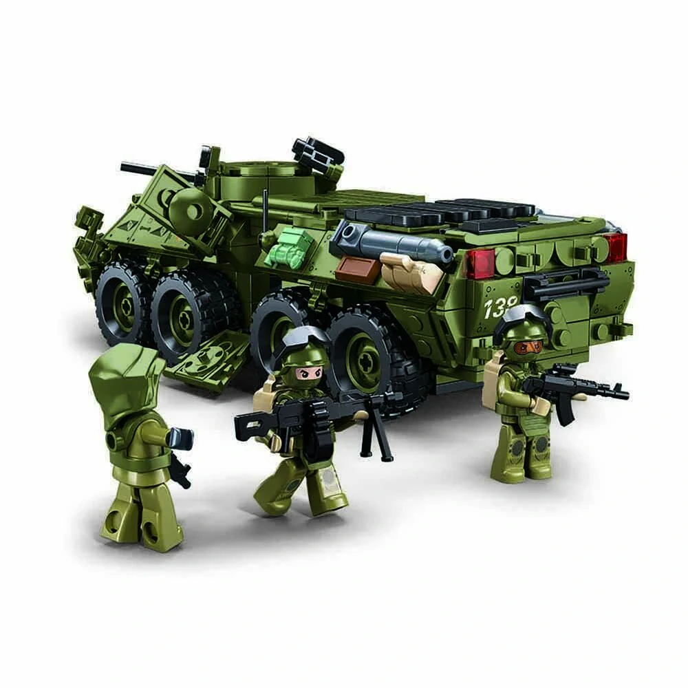 Sluban Model Bricks M38-B1251 Tank BTR-80AS IFV v měřítku 1:35