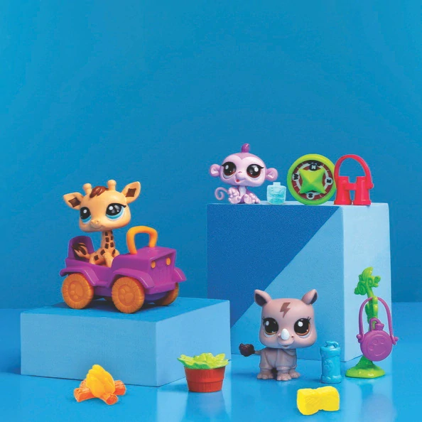 Hasbro Littlest Pet Shop 3 zvířátka Safari