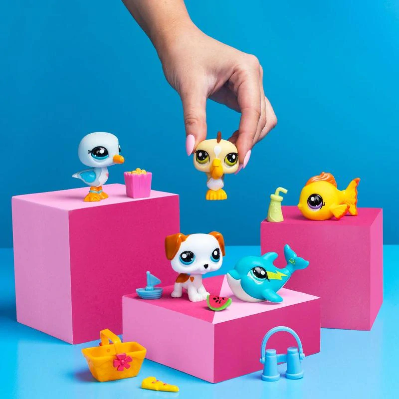 Hasbro Littlest Pet Shop Set zvířátek 5ks Pláž