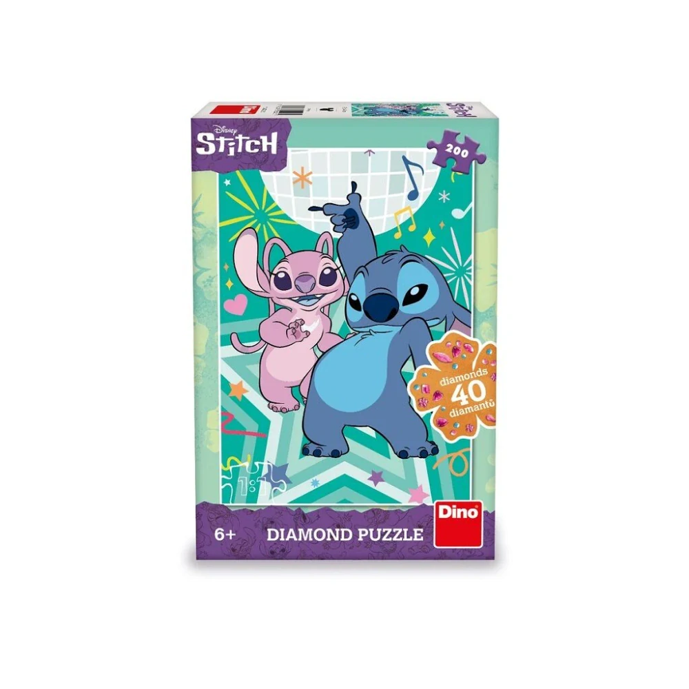 Dino Puzzle Stitch diamond 200 dílků