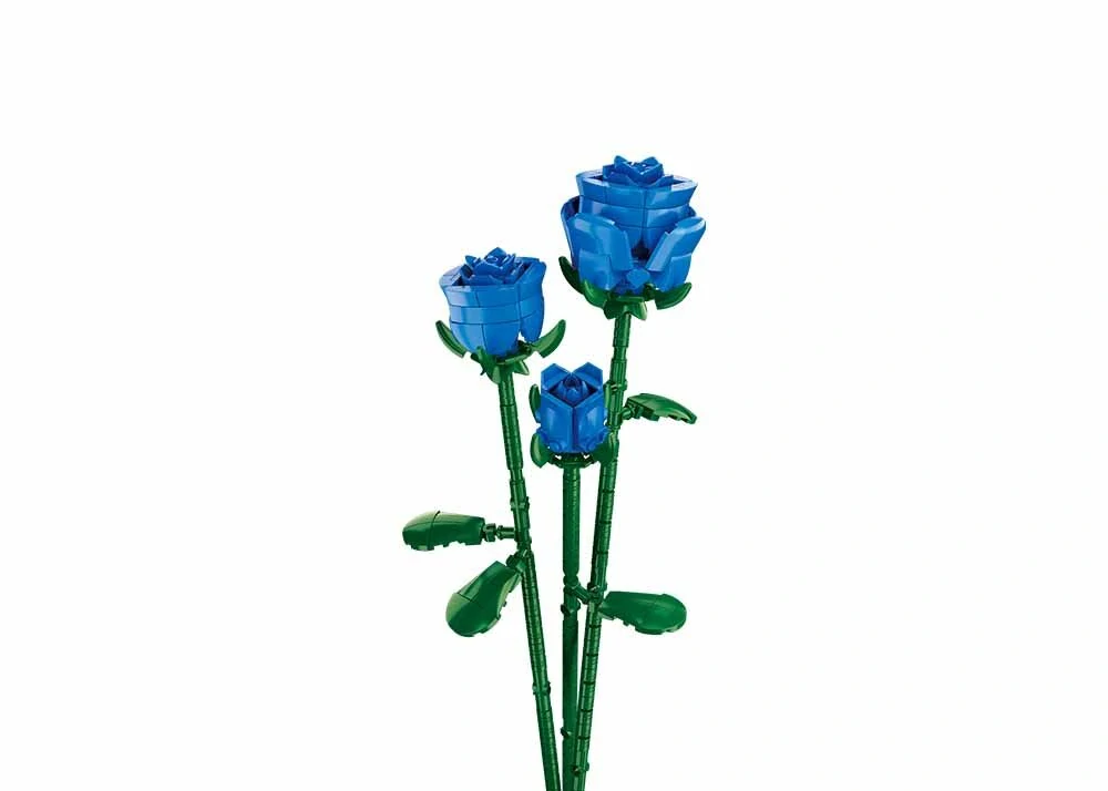 Sluban Flowers M38-B1101-11 Modrá růže ve váze