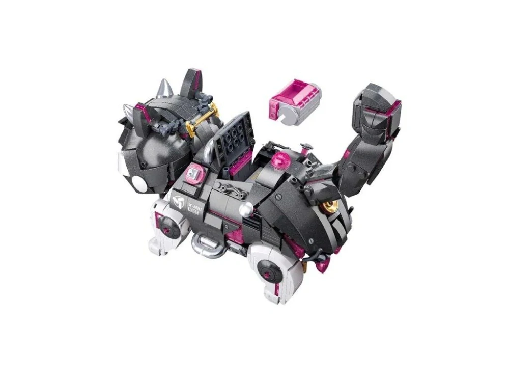 Sluban Pleyerid M38-P8017 Mechanická kočka šedo-bílá