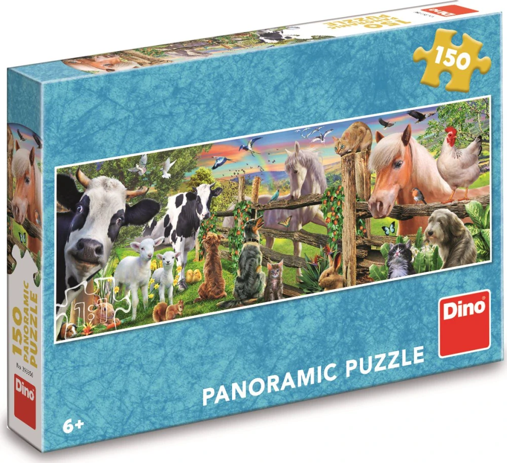 DINO Panoramatické puzzle Farma 150 dílků