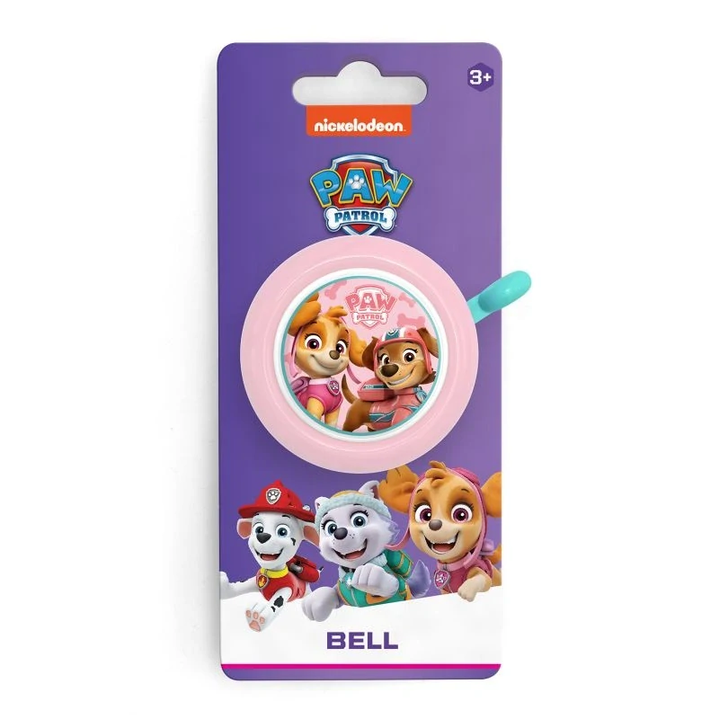 SEVEN Zvonek na kolo Paw Patrol Girls Kov, Plast, průměr 5 cm
