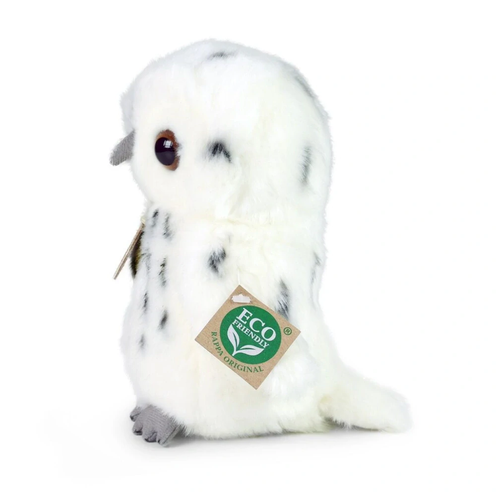 Rappa Plyšová sova bílá 18 cm ECO-FRIENDLY