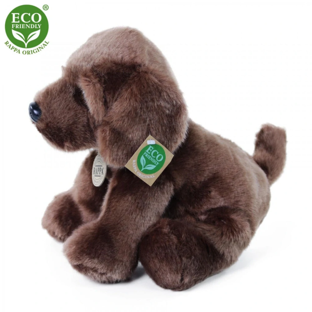 Rappa Plyšový pes labrador sedící 26 cm ECO-FRIENDLY