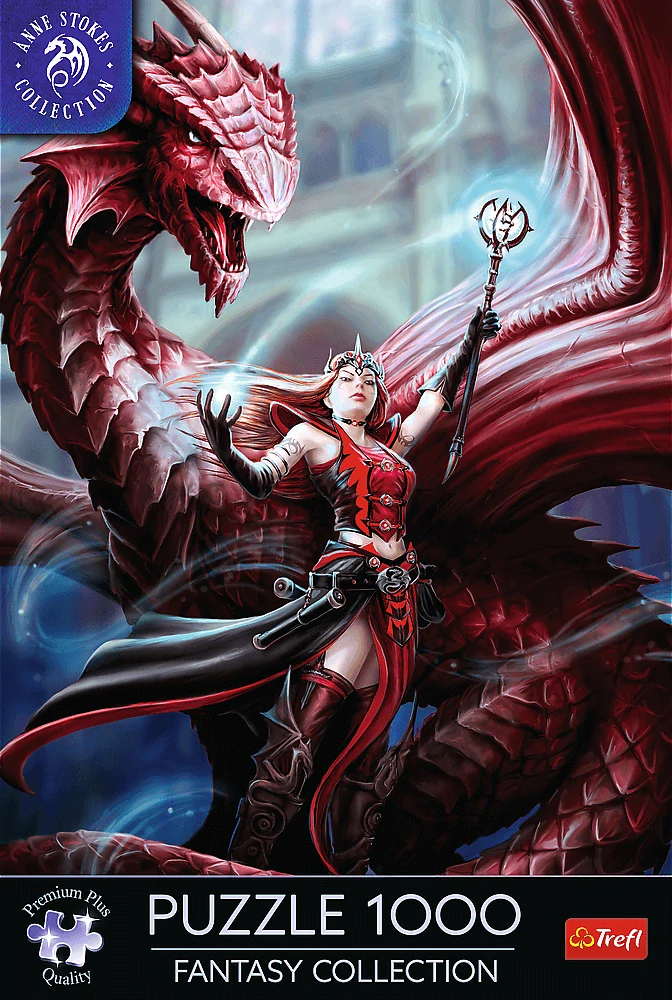 TREFL Puzzle Kolekce Anne Stokes: Premium Plus Fantasy Collection: Šarlatový mág 1000 dílků