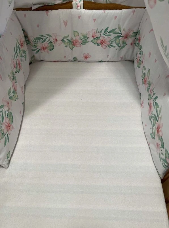 SDS Mantinel do postýlky Hrošíci rodina Bavlna, výplň: Polyester, 195/28 cm