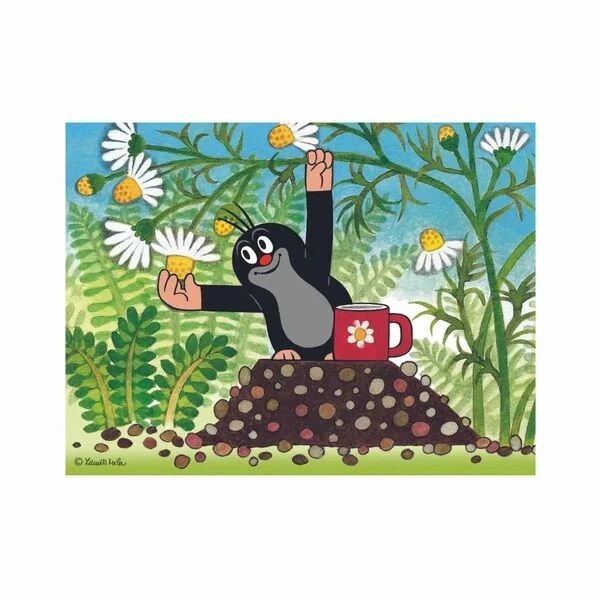 Dino Dřevěné kostky Krtek a přátelé 12 ks