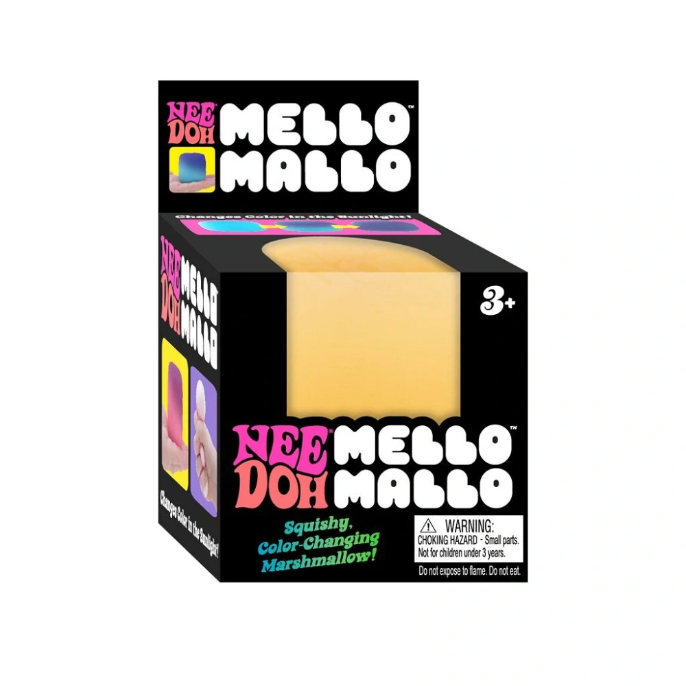 Schylling NeeDoh Mačkací kostka Mello Mallo Žlutá