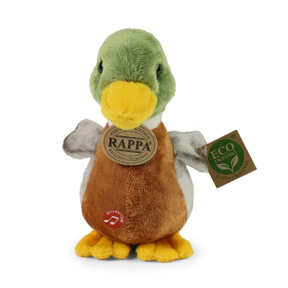 Rappa Plyšová kachna divoká se zvukem 22 cm ECO-FRIENDLY