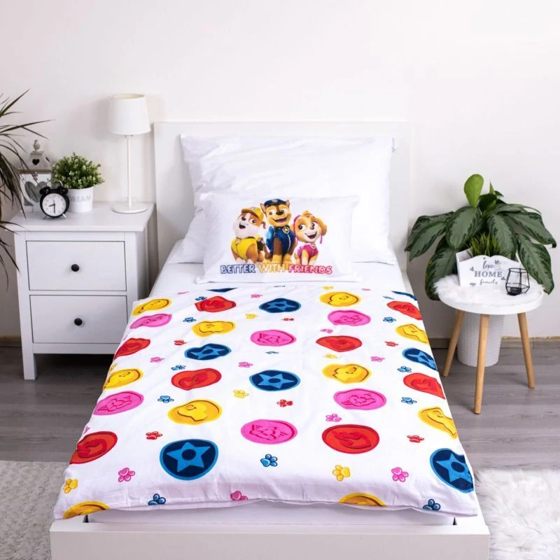 JERRY FABRICS Povlečení do postýlky Paw Patrol PP498 baby Bavlna, 100/135, 40/60 cm