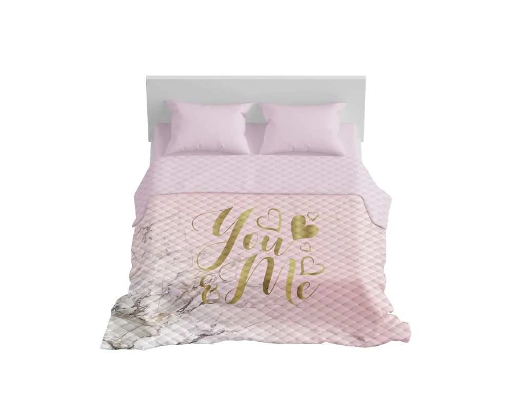 DETEXPOL Přehoz na postel Mramor You and Me  Polyester, 220/240 cm